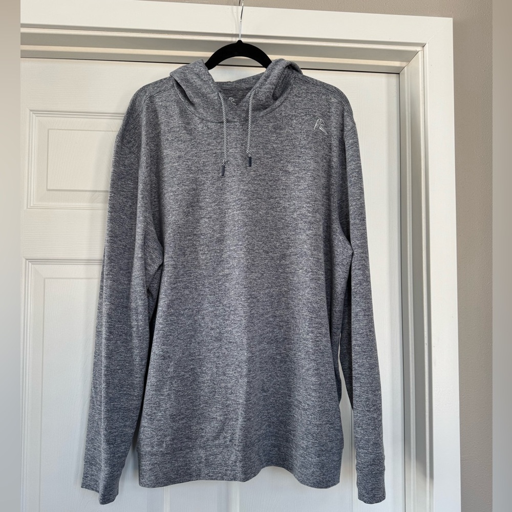 Rhoback Hesi Performance Hoodie Heather Navy/Gray